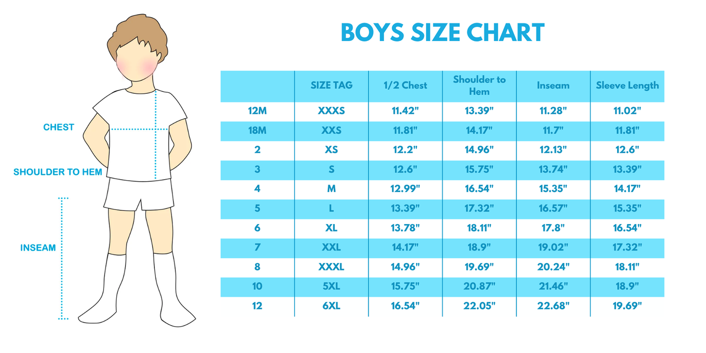 Blue character smocked shorts set