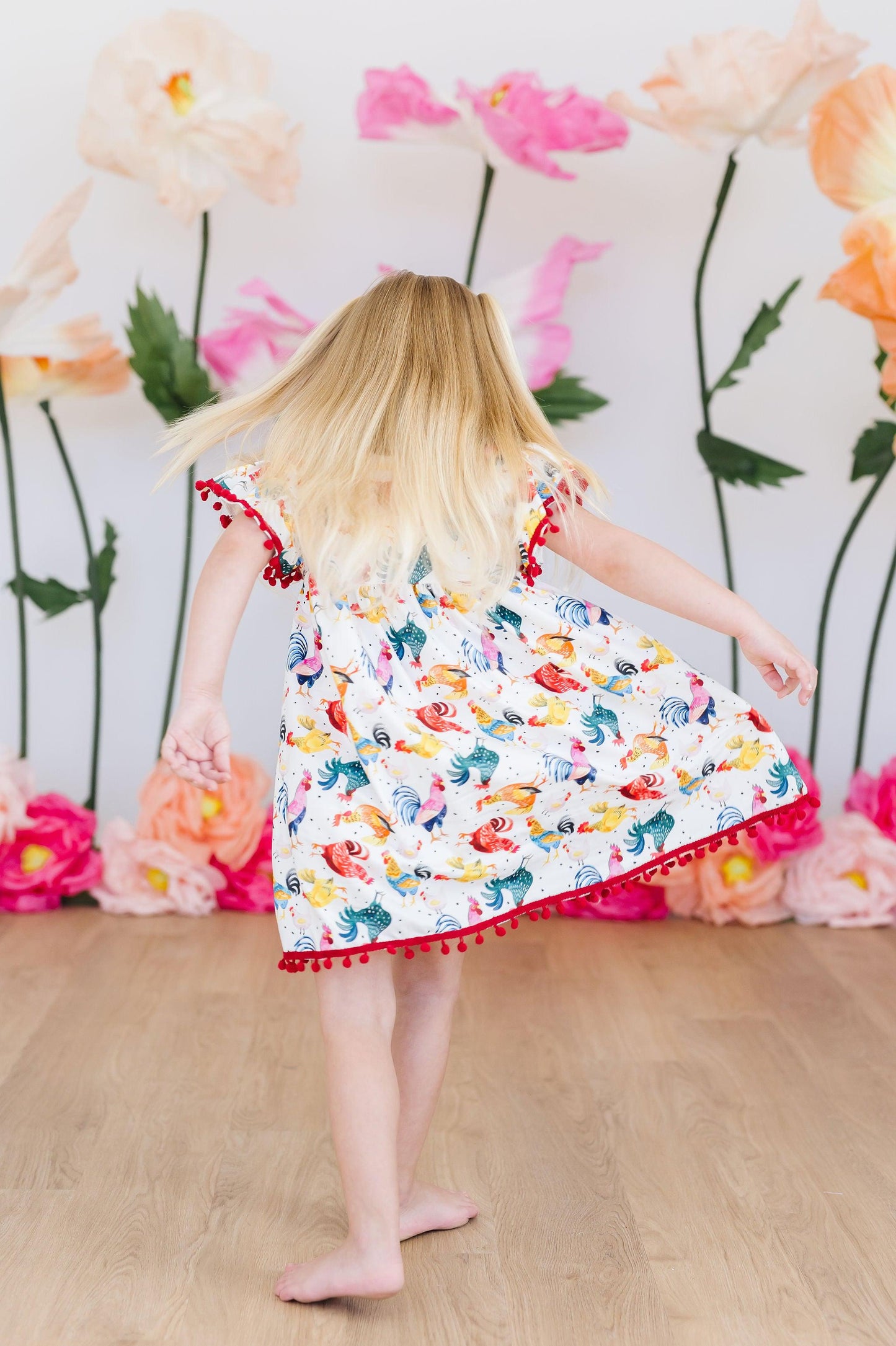 Rooster Pom Pom Dress