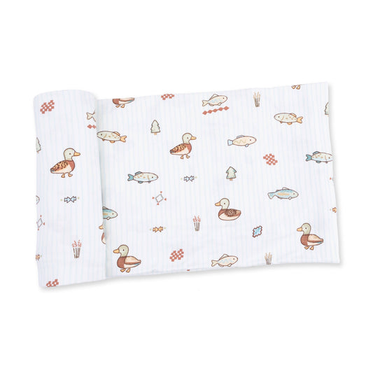 Lake Cuties - Swaddle Blanket: 45X45