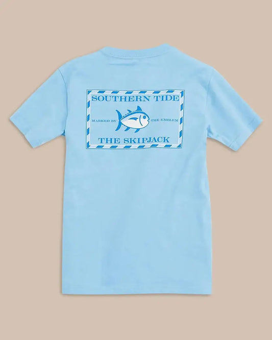 Youth SS Classic Skipjack Tee: Ocean Channel
