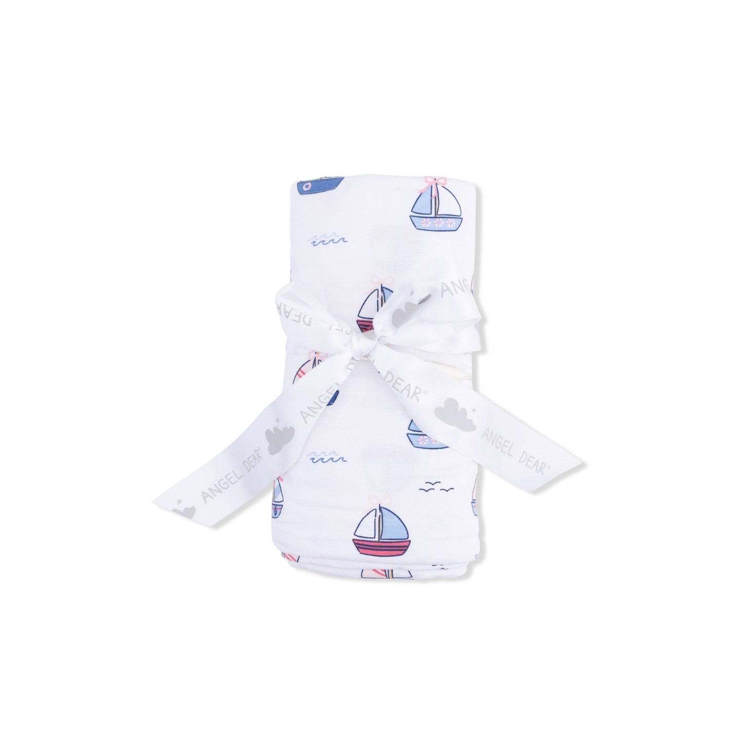 Bubbly Sailboats Pink - Swaddle Blanket: 45X45