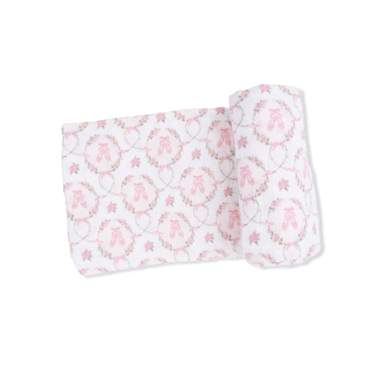 Cameo Ballet Shoes - Swaddle Blanket: 47X47