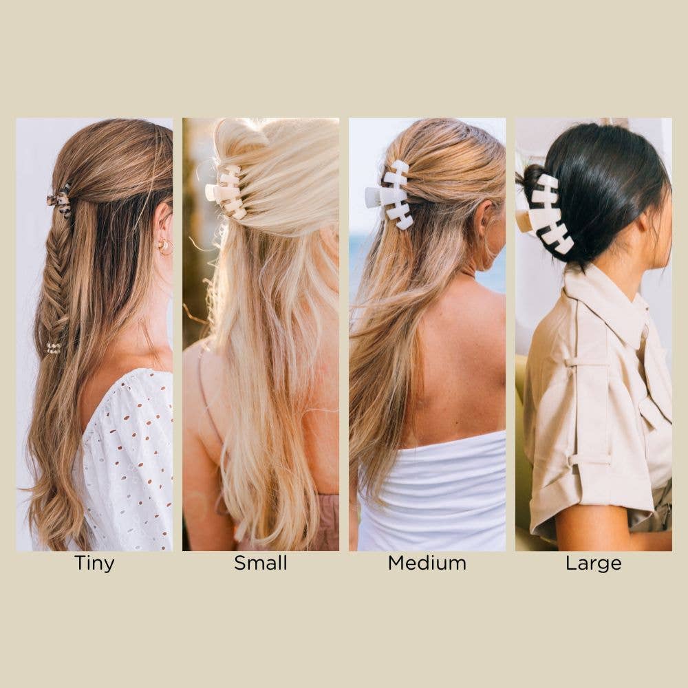 Classic Hair Clip | Large | Coconut White