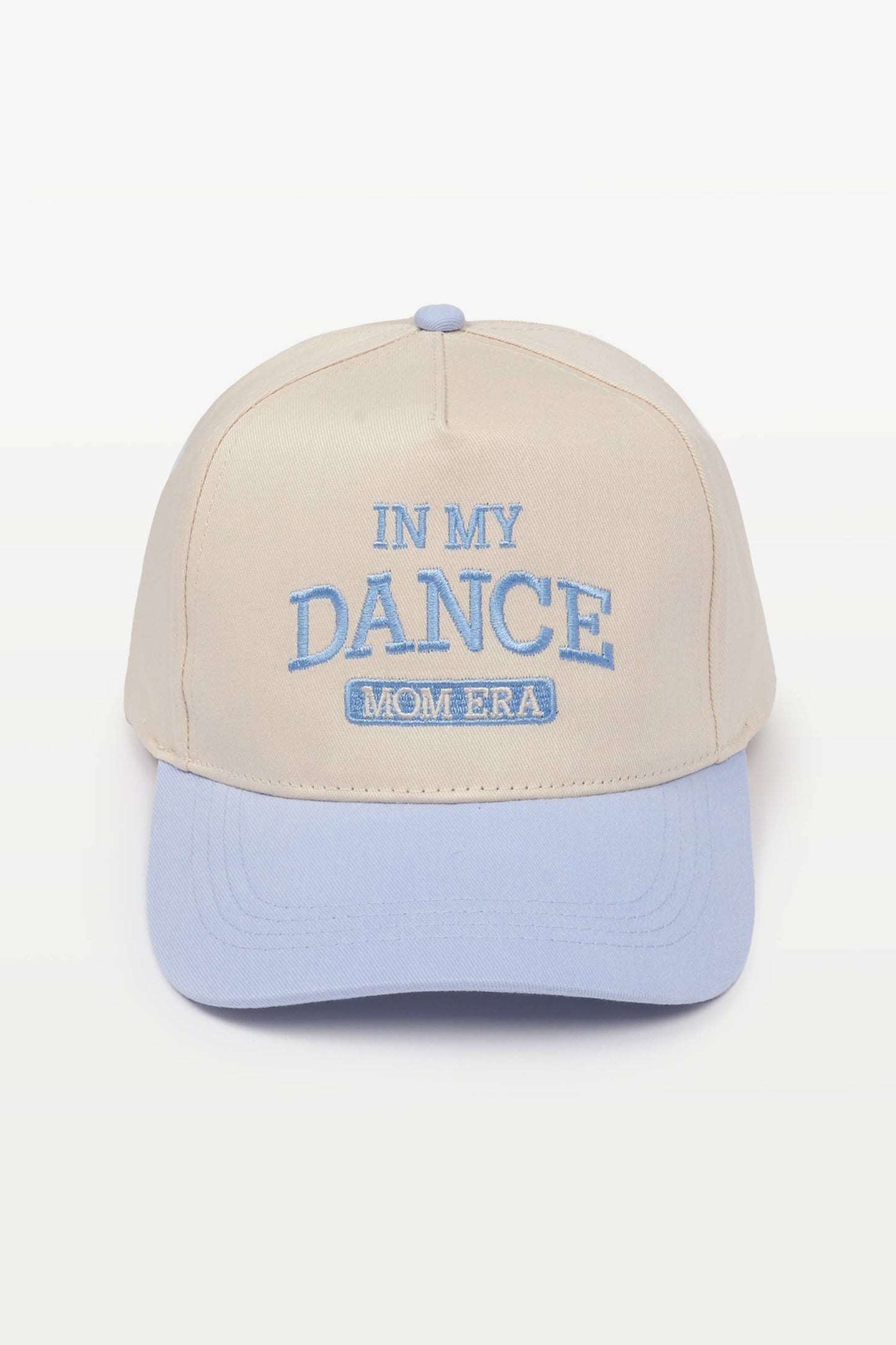 In My Dance Mom Era Embroidered Cap: Light Blue