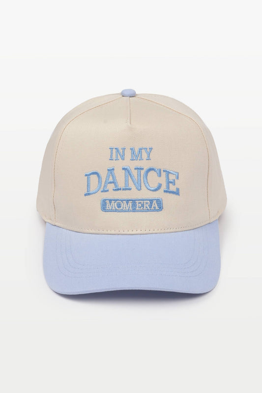 In My Dance Mom Era Embroidered Cap: Light Blue