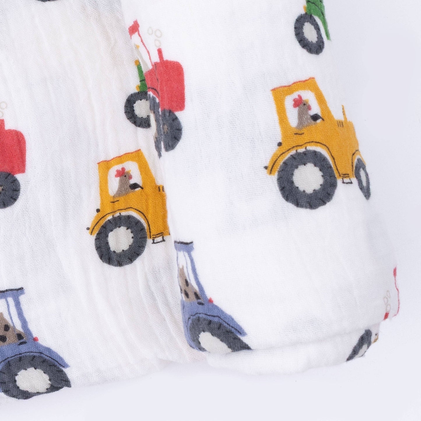 Tractor Friends - Swaddle Blanket: 47X47