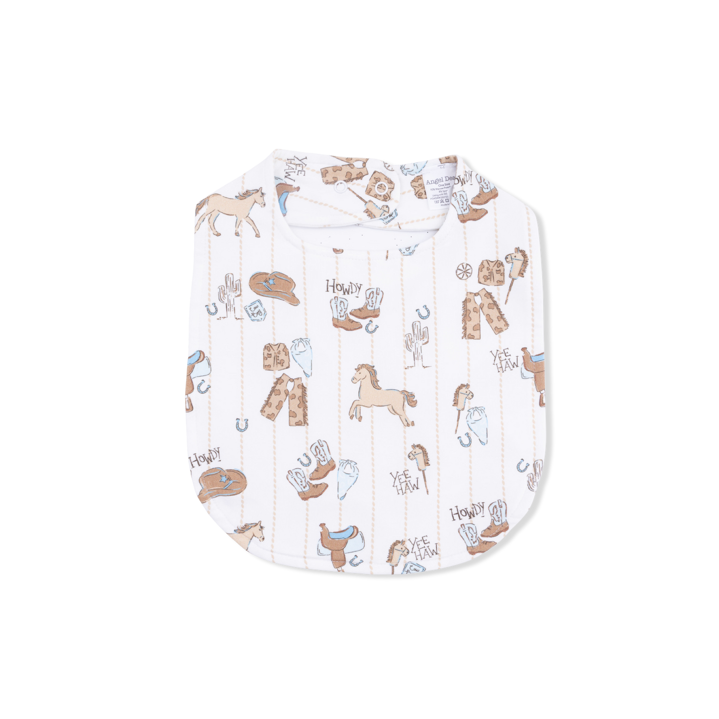 Cowboy Nursery - Feeding Bib: 0-3M