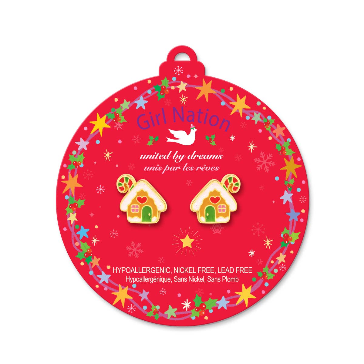 Gingerbread House | Cutie Stud Earrings | Christmas 2026
