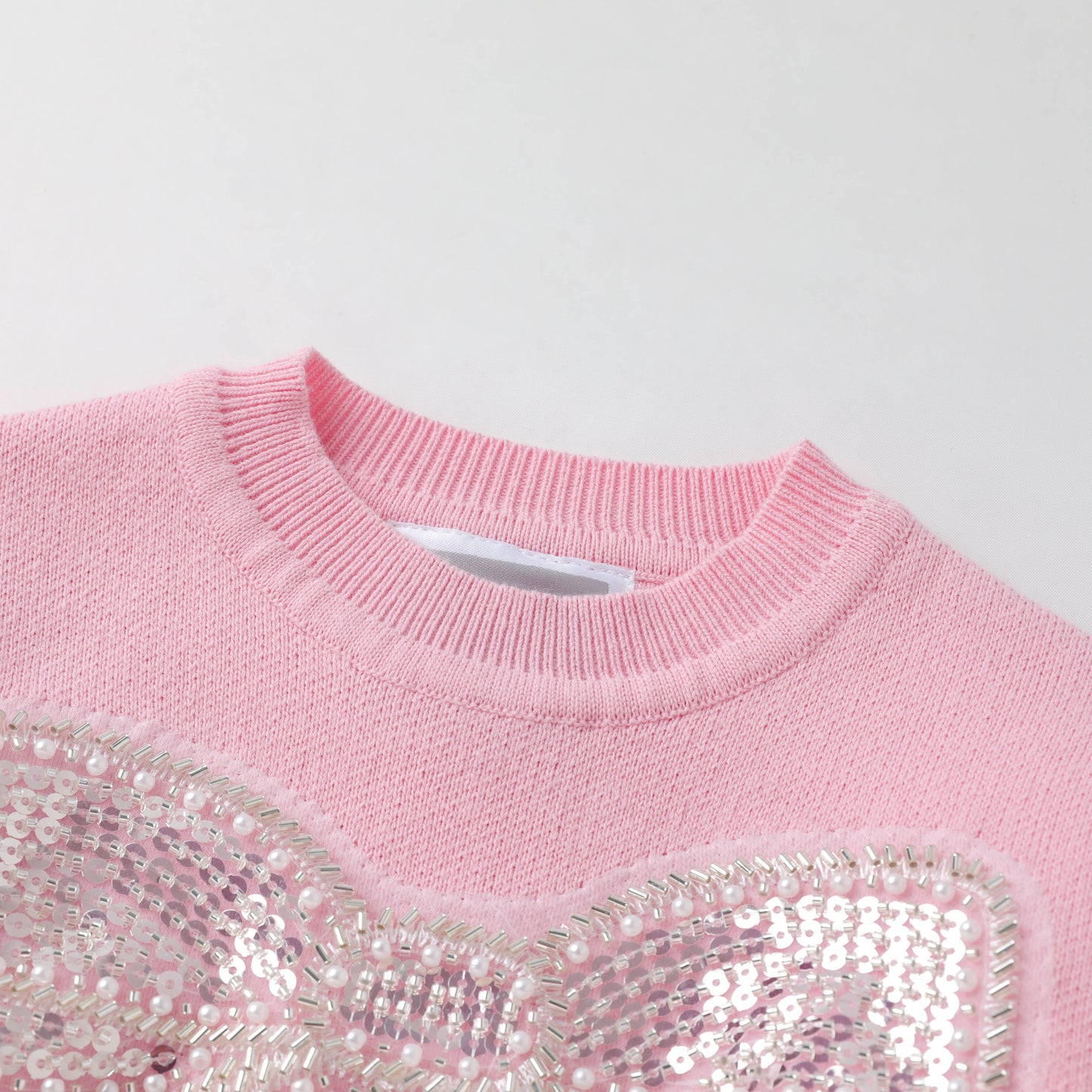 Pink Christmas Sparkle Bow Sweater