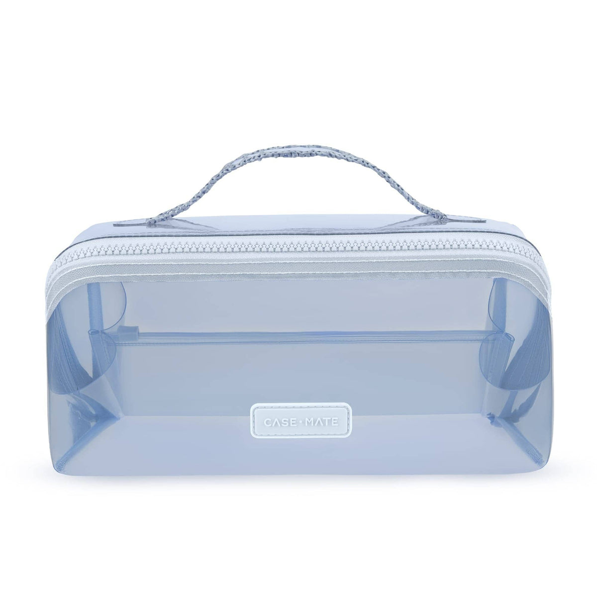 Jelly Cosmetic Bag – Waterproof Lay-Flat Makeup Bag: Ballet Pink Bow
