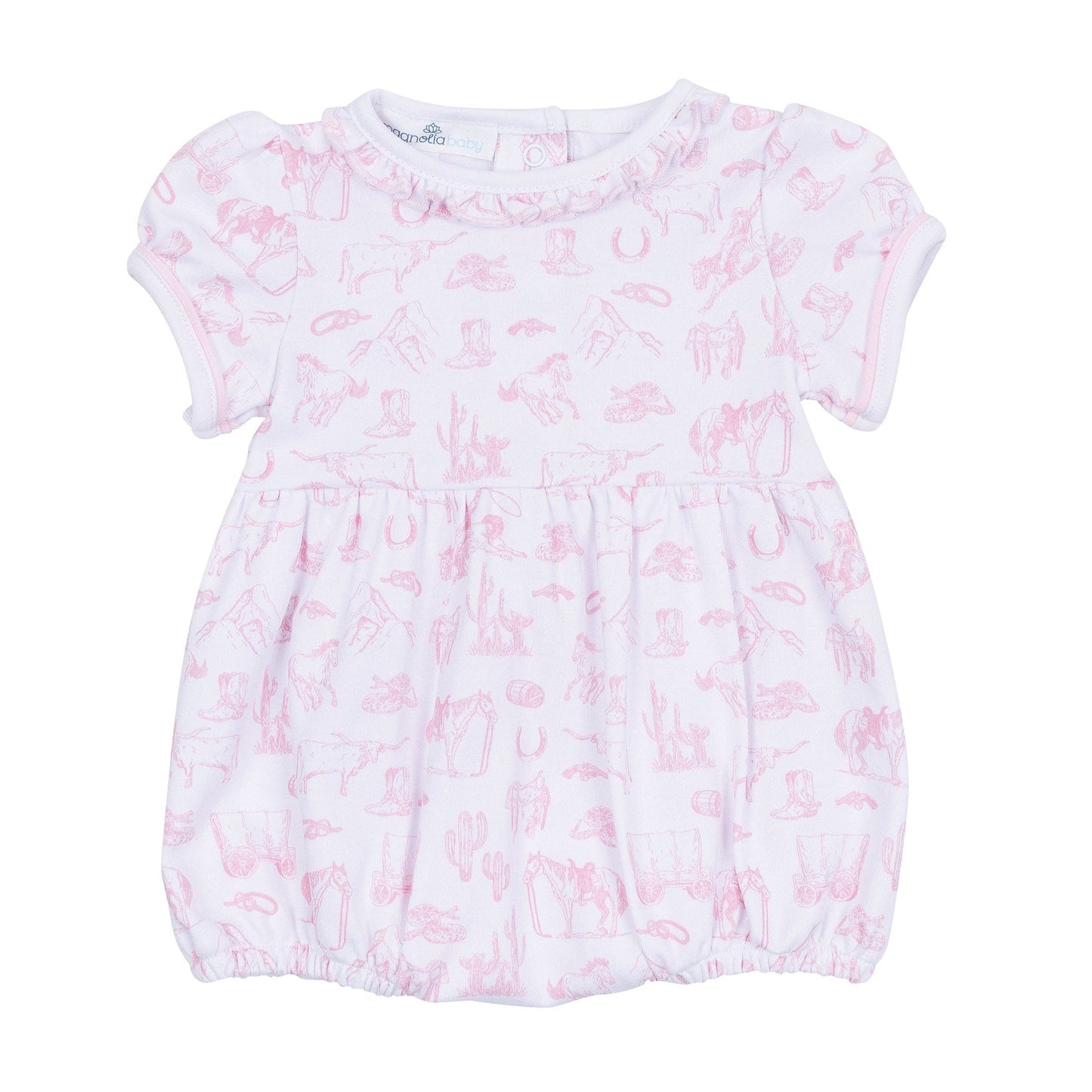 Wild West Toile Bubble - Pink