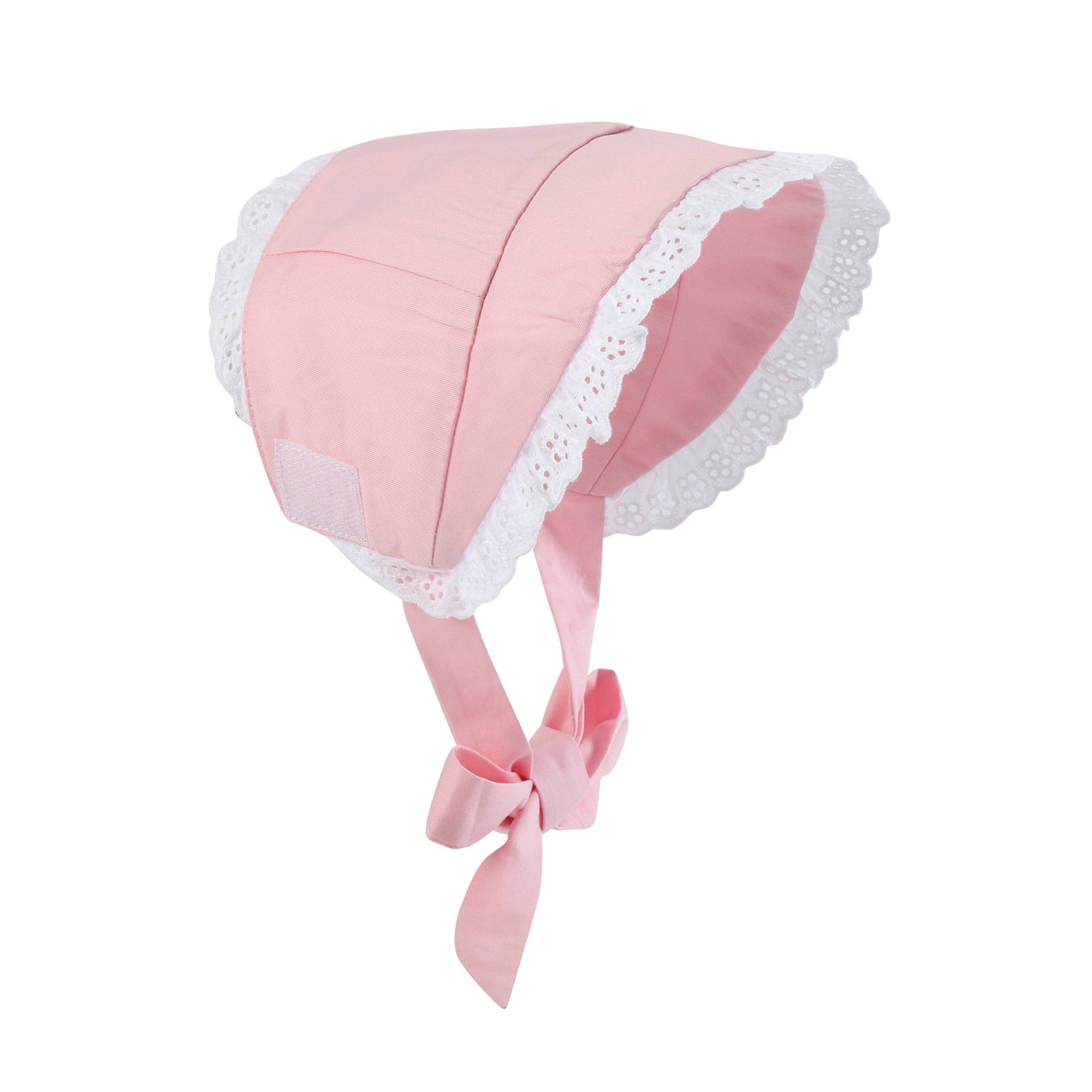 Pink and Lace Summer Baby Bonnet Sunhat: One Size