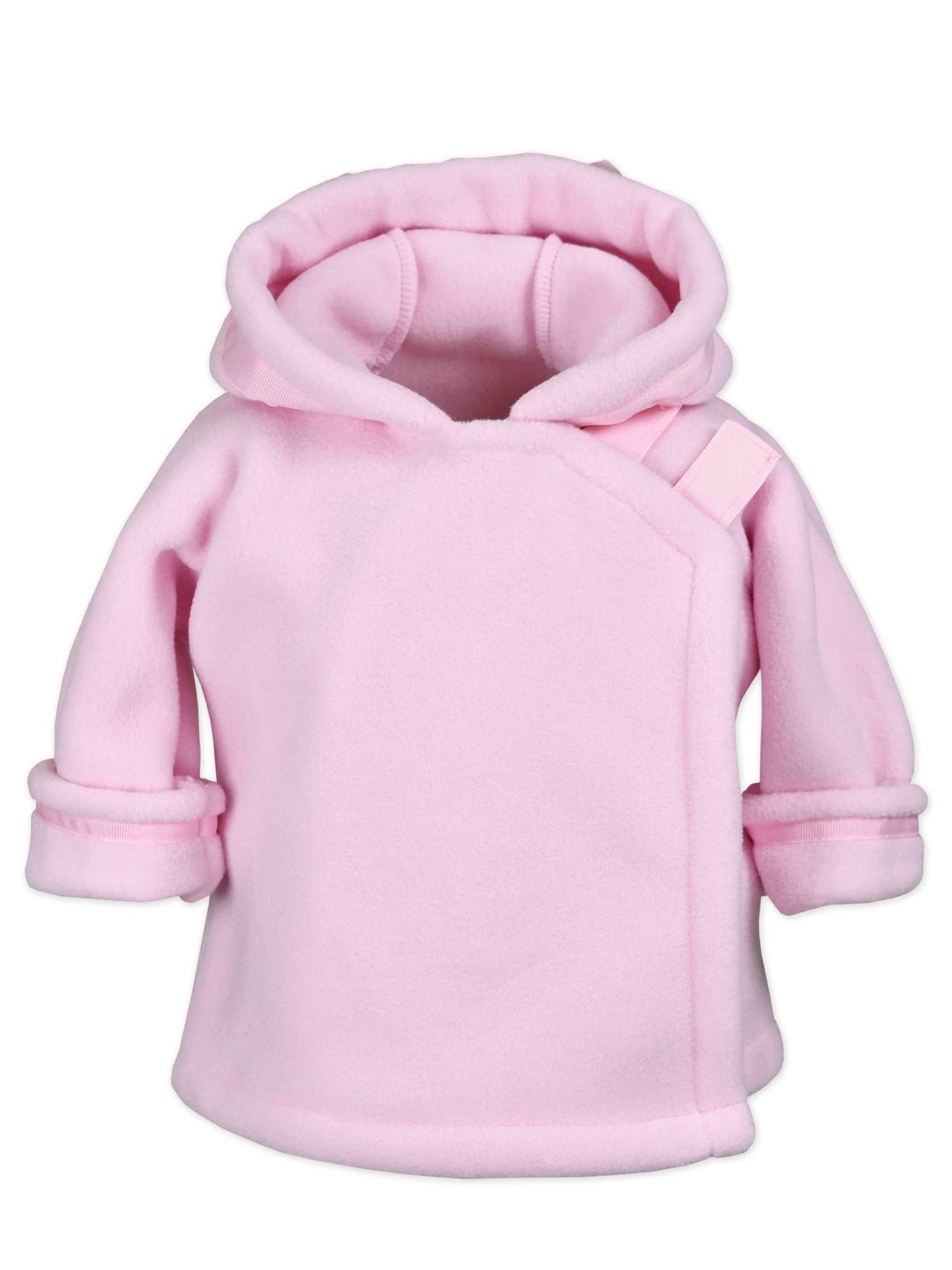 Warmplus Fleece Favorite Jacket, Wrap Close, Hood: Light Pink