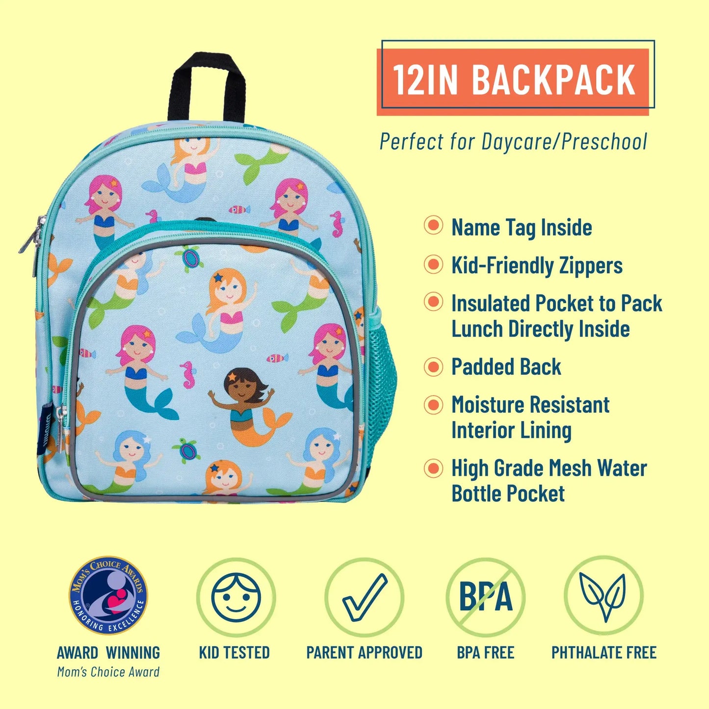 Mermaids Backpack - 12 Inch