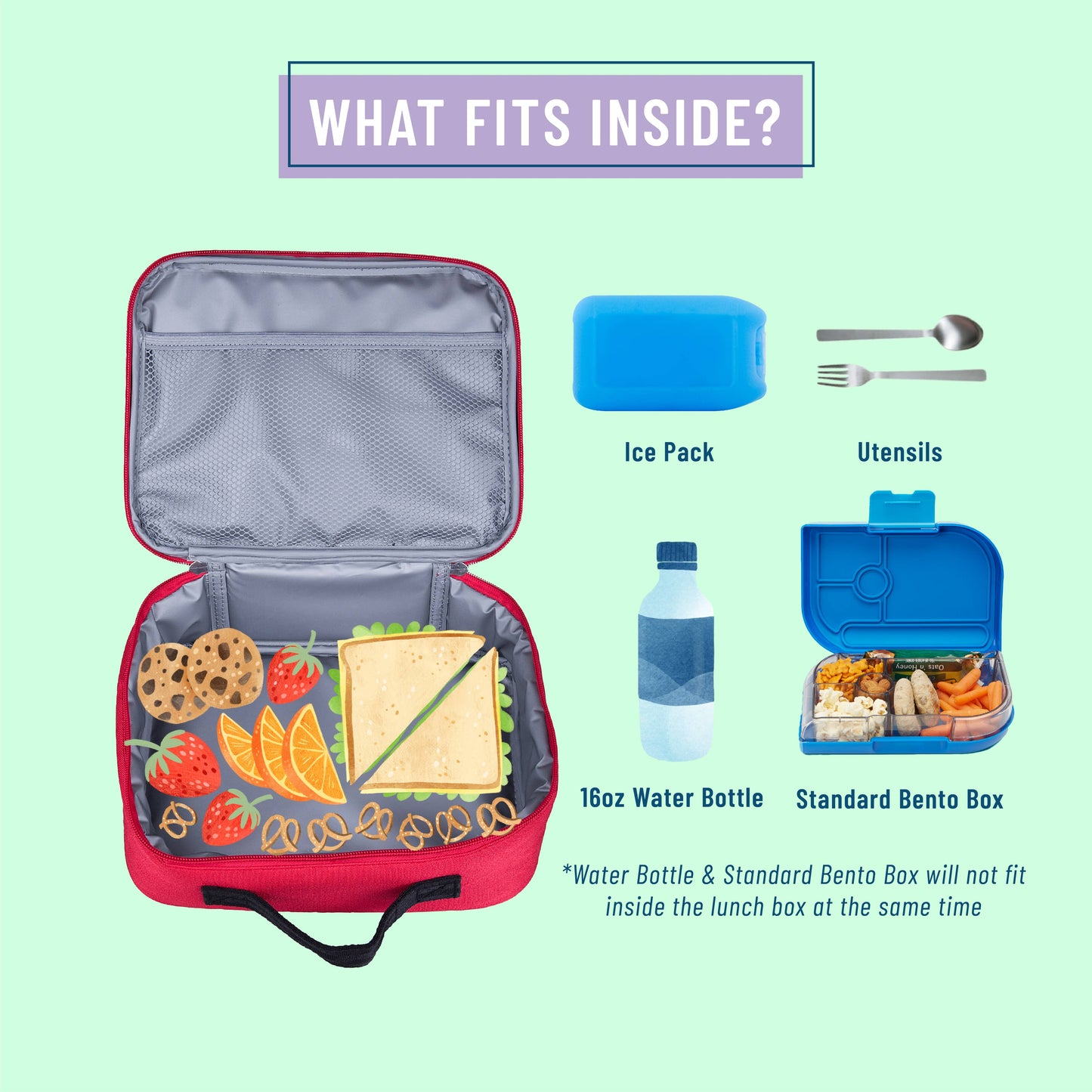 Cardinal Red Lunch Box