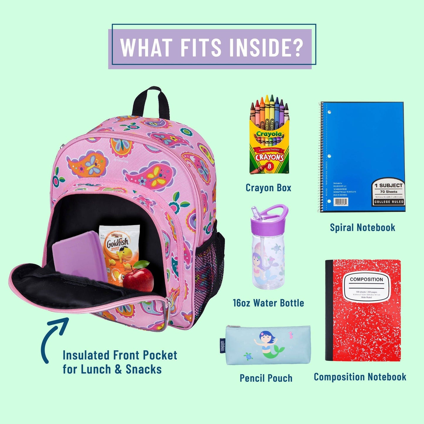 Paisley  Backpack - 12 Inch