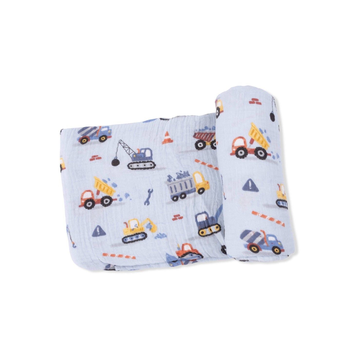 Crayon Construction - Swaddle Blanket: 47X47