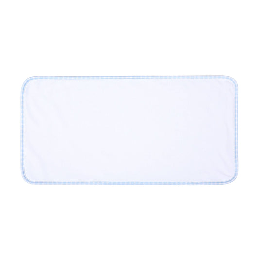 New Beginnings Blue Burp Cloth: Blue / O/S