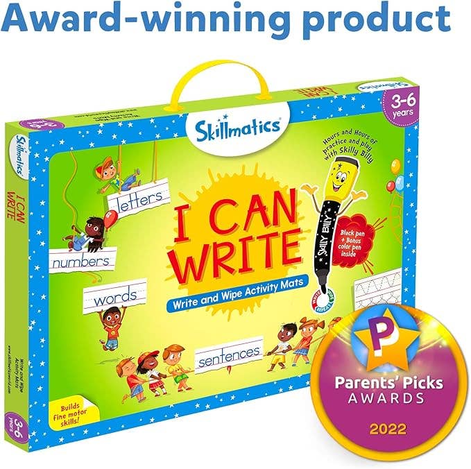 Skillmatics - I Can Write: Write and Wipe Activity Mats