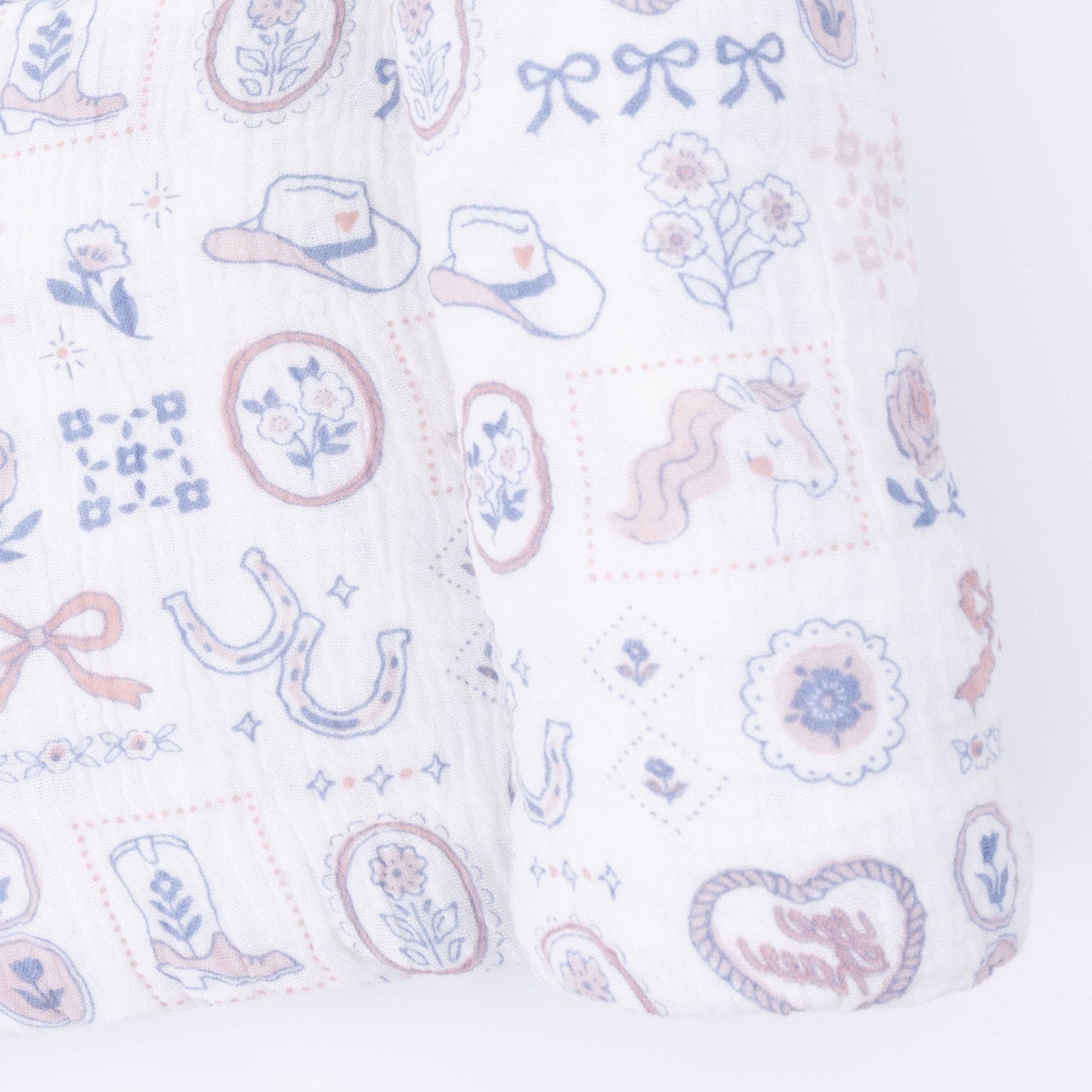 Country Western Heirlooms - Swaddle Blanket: 47X47