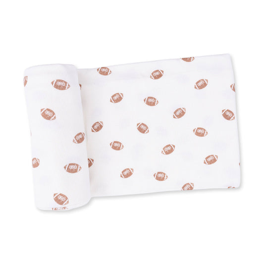 Mini Footballs - Swaddle Blanket: 45X45