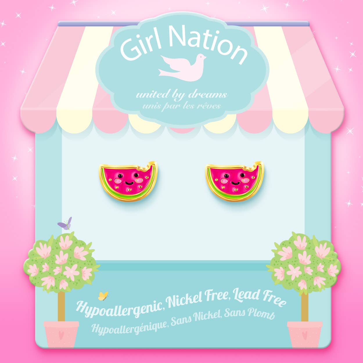 One in a Melon | Cutie Studs | Hypoallergenic Earrings