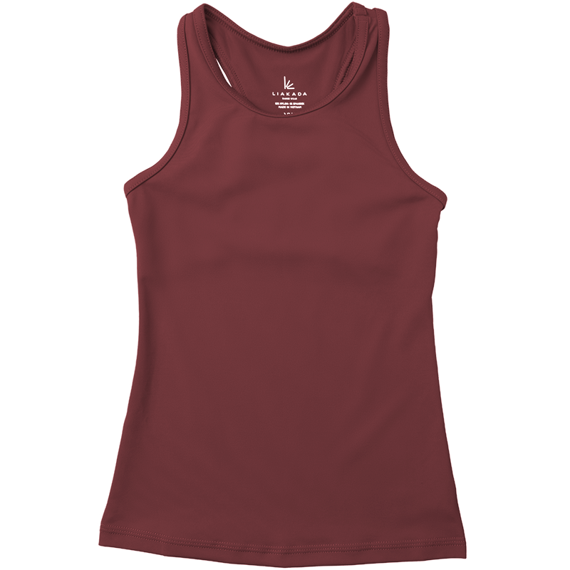 Girls' Racerback Tank Top: Merlot