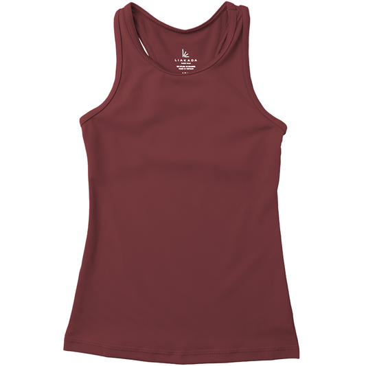 Girls' Racerback Tank Top: Merlot