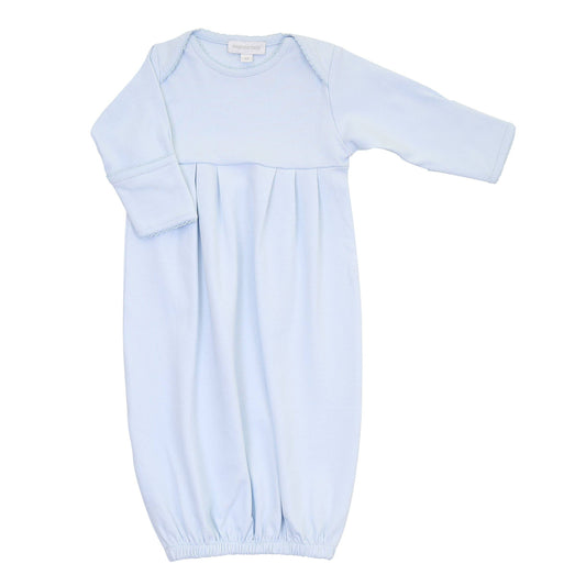 Essentials Solid Blue Gown: Blue