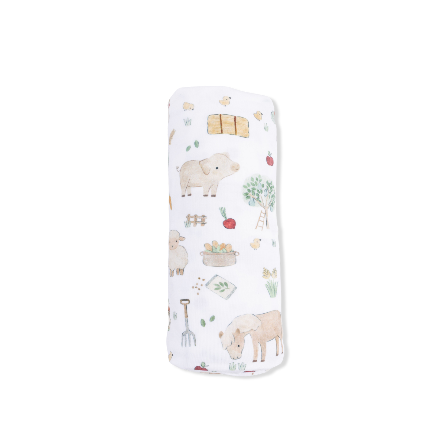 Cute Farm Animals Uni - Swaddle Blanket: 45X45