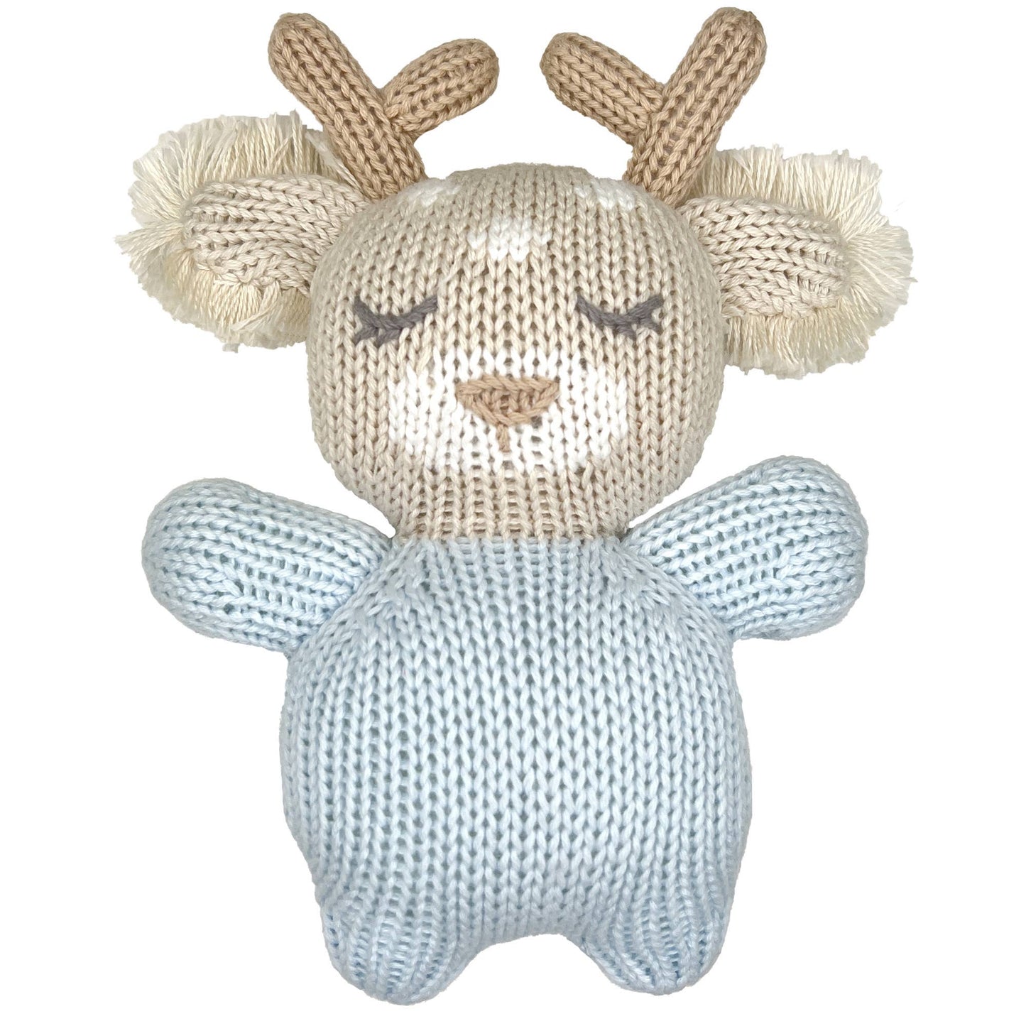 Bubbie the Fawn Knit Zubaby Doll: 5" Rattle