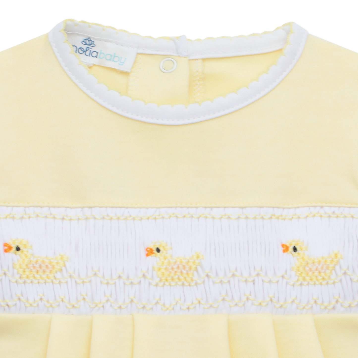 Little Ducklings Classics Smocked Bubble - Yellow: Newborn