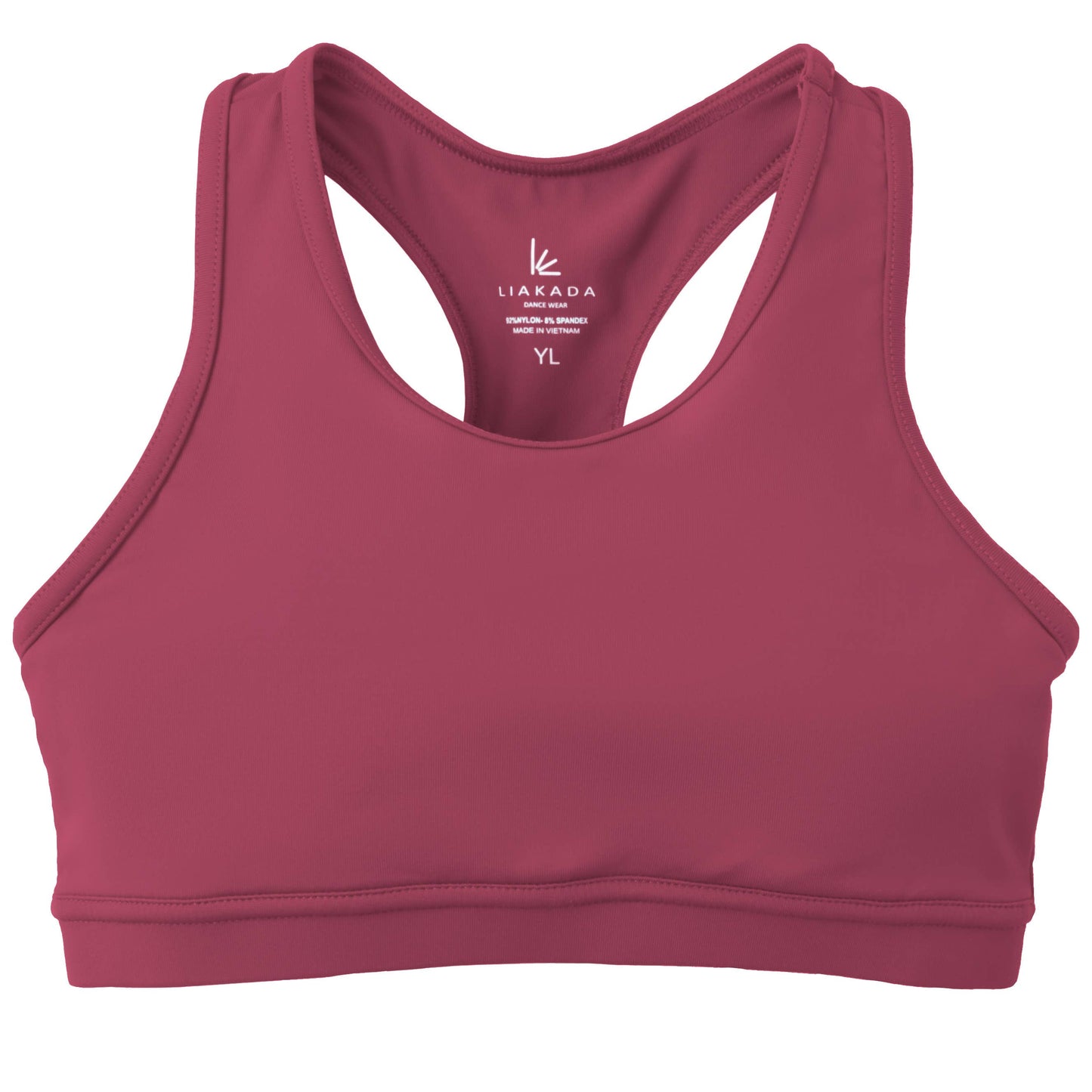 Girls' Racerback Bra Top: Merlot
