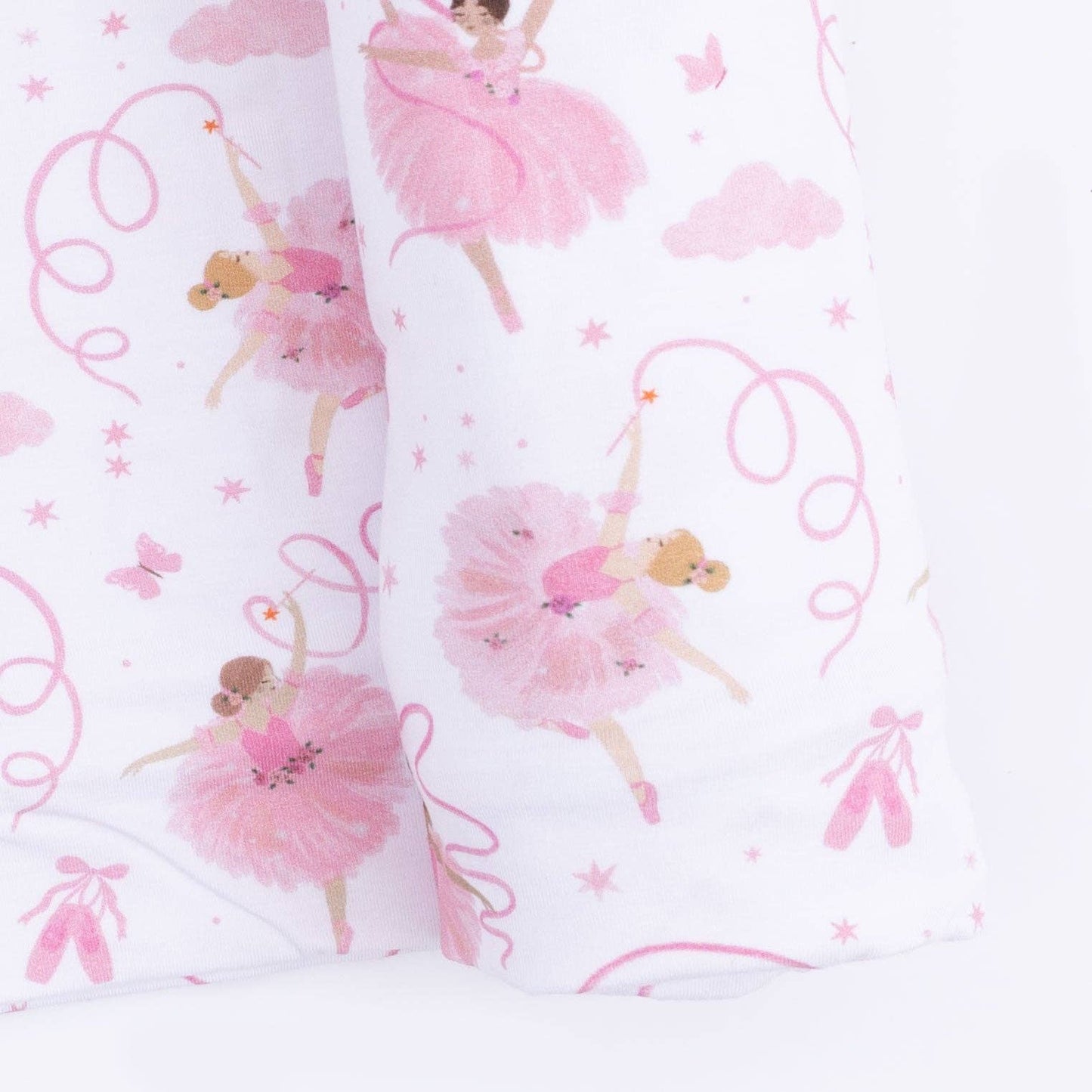 Ribbon Ballerinas - Swaddle Blanket: 45X45
