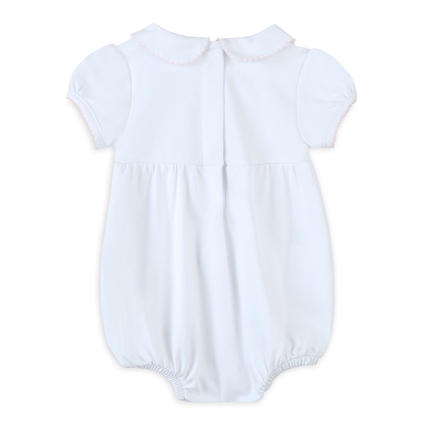 Lizzie's Classics Smocked Short Sleeve Bubble - Pink