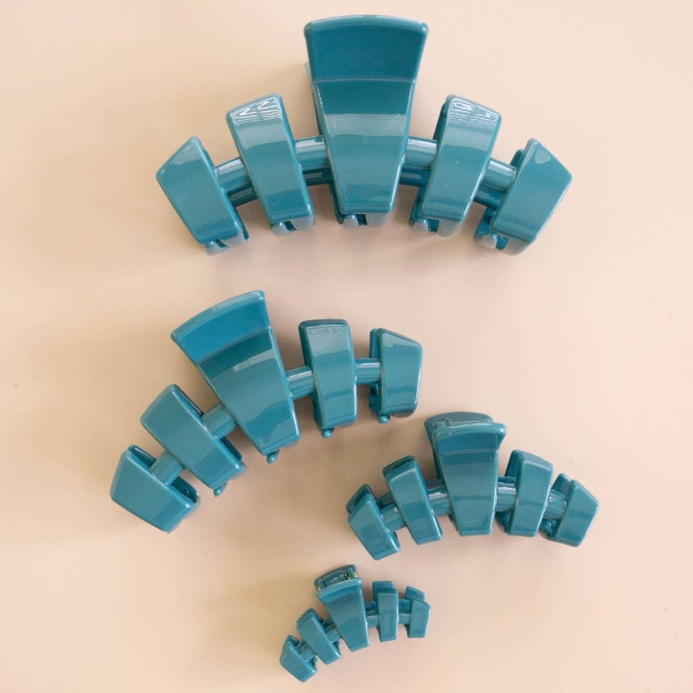 Classic Teal With It Large Claw Clip