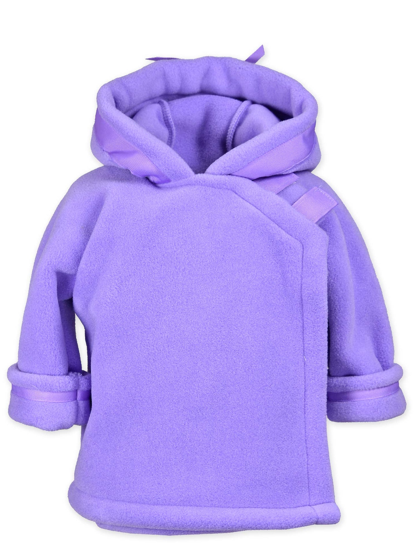 Warmplus Fleece Favorite Jacket, Wrap Close, Hood: Lavender