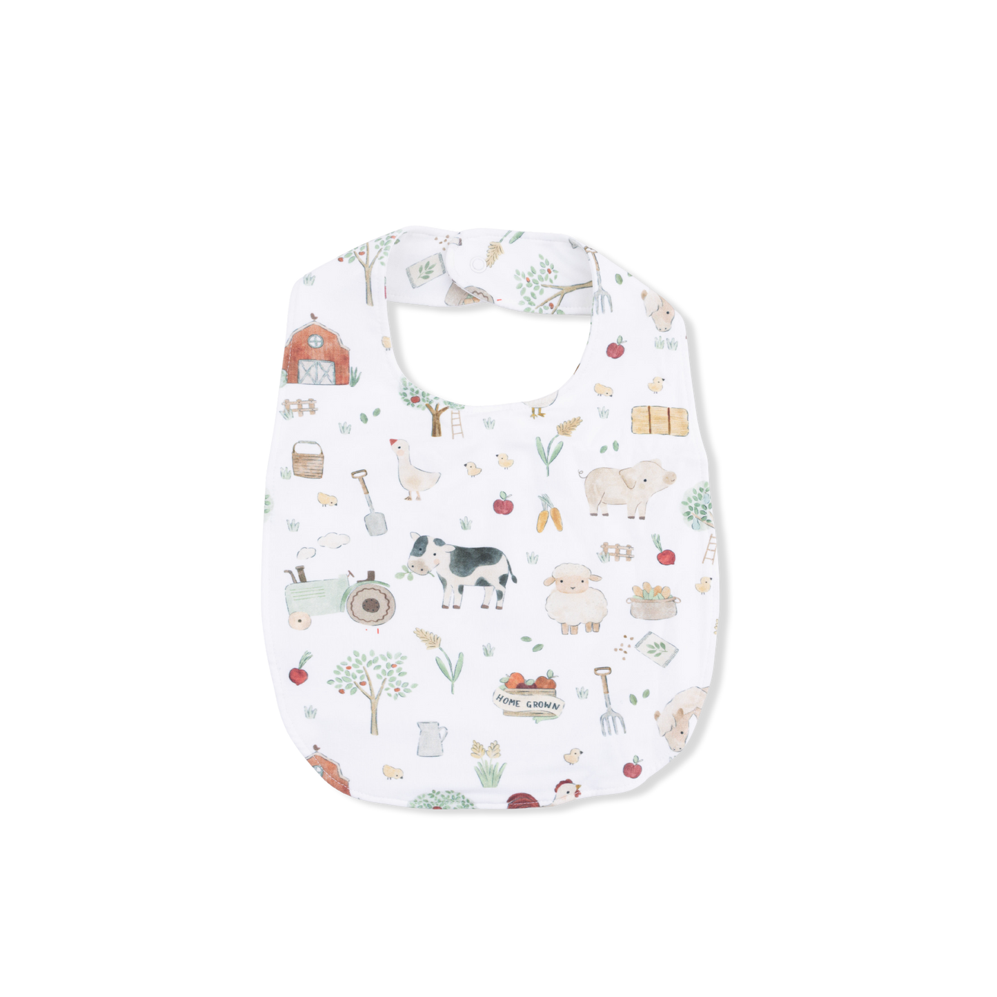 Cute Farm Animals Uni - Feeding Bib: 0-3M