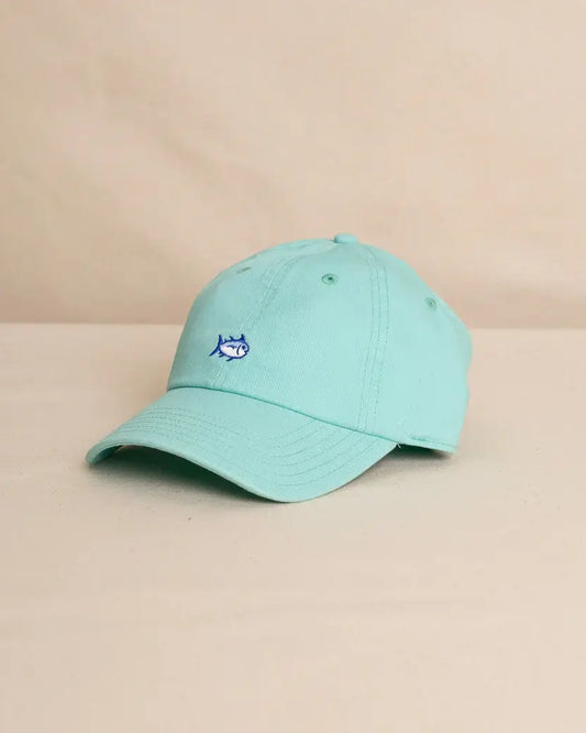 (M) Mini Skipjack Leather Strap Hat: Turtle Green