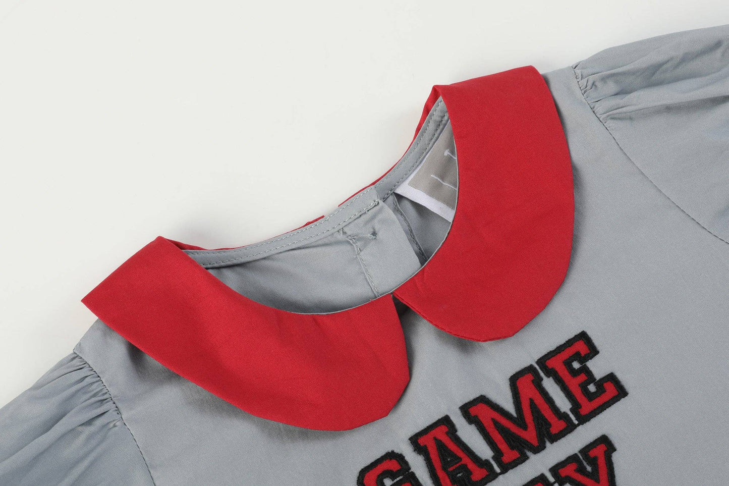 Gray and Red Cheer Dress