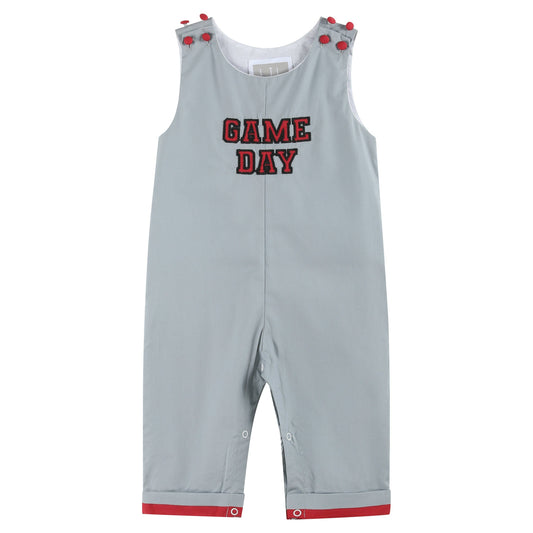 Gray and Red Fan Overalls