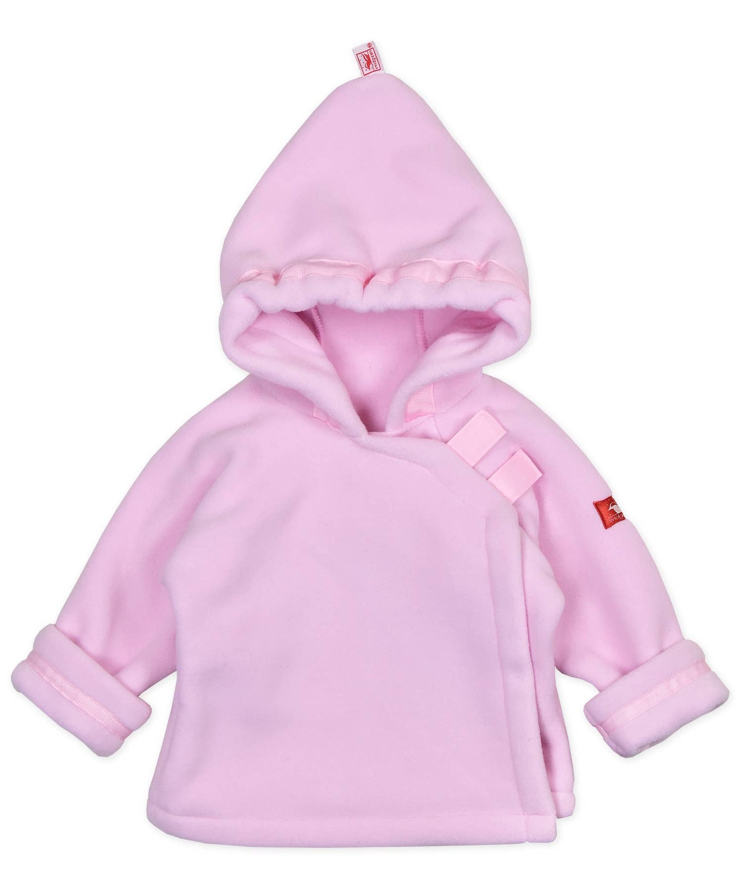 Warmplus Fleece Favorite Jacket, Wrap Close, Hood: Light Pink