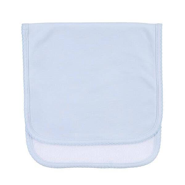 Essentials Solid Blue Burp Cloth: Blue / One Size