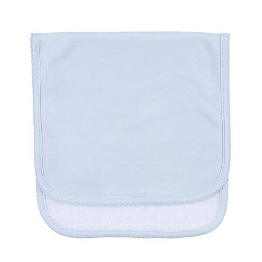 Essentials Solid Blue Burp Cloth: Blue / One Size