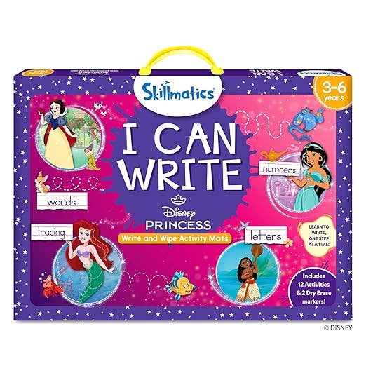 Skillmatics - I Can Write: Disney Princess Activity Mats