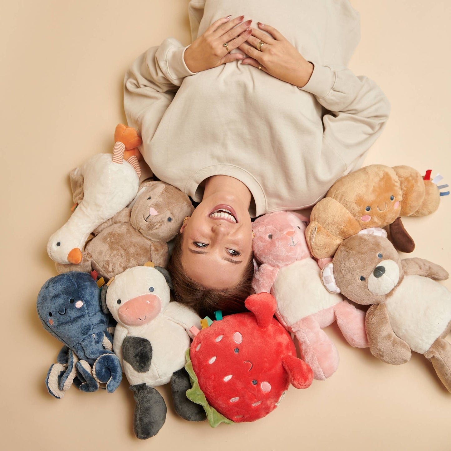 *NEW* Sweetie Snuggles™ Plush: Taupe Bunny