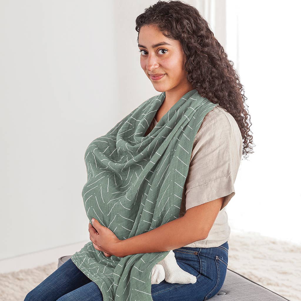 *NEW OPTION* Breastfeeding Boss™: Sage Mudcloth