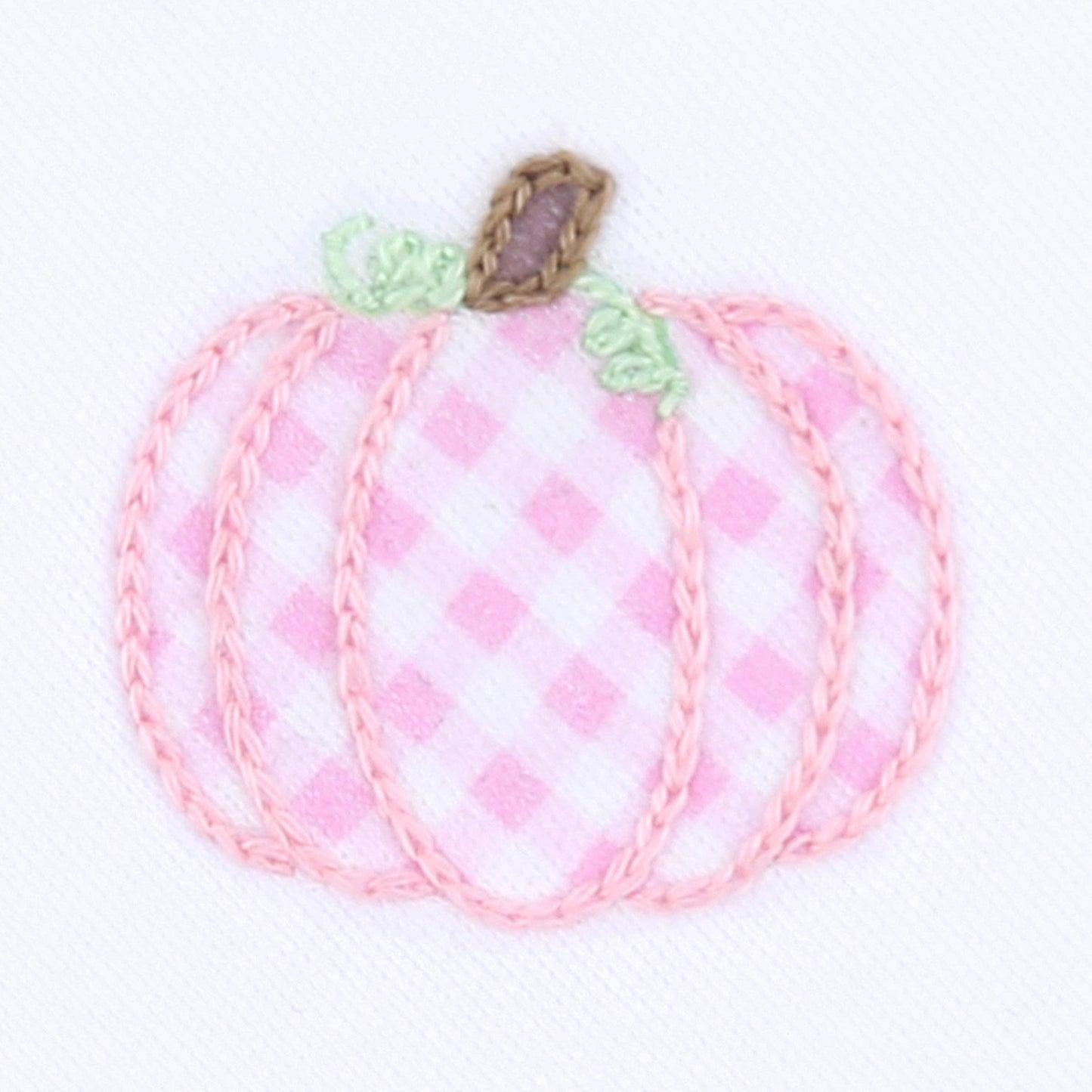 Sweet Pumpkin Pink Embroidered Socks