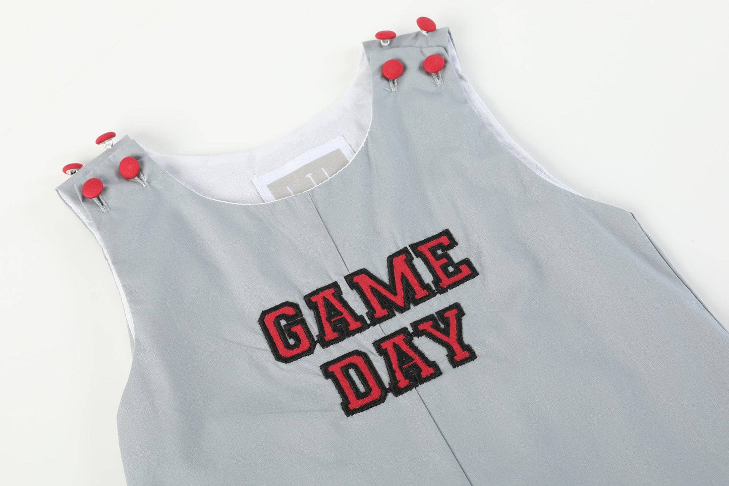 Gray and Red Fan Overalls